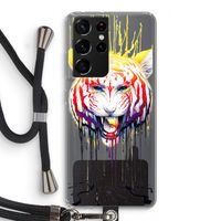 Fading: Samsung Galaxy S21 Ultra Transparant Hoesje met koord