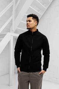 Quotrell Defender Zip Sweater Heren Zwart - Maat S - Kleur: Zwart | Soccerfanshop