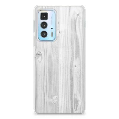 Motorola Edge 20 Pro | Bumper Hoesje | White Wood