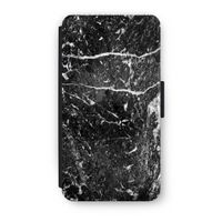 Zwart marmer: iPhone X Flip Hoesje