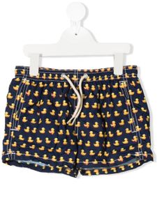 MC2 Saint Barth Kids short de bain à imprimé graphique - Bleu
