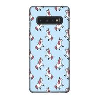 Eenhoorns overal: Samsung Galaxy S10 4G Volledig Geprint Hoesje