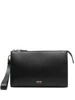 TOM FORD pochette à texture grainée - Noir