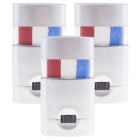 Funny Fashion Schminkstift vlag Nederland - 3x stuks - rood wit blauw - EK/WK supporter/ Koningsdag