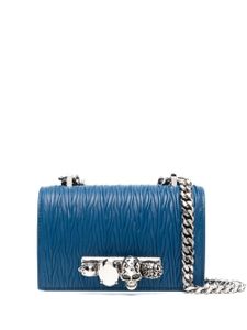 Alexander McQueen sac à bandoulière Four Ring en cuir - Bleu