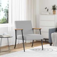 Fauteuil Wolkengrijs 59 x 75 x 78 cm Stof