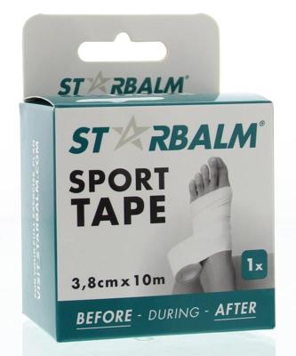 Star balm Sport tape 3.8cm x 10m single box 1 Stuks Star balm Sport tape 3.8cm x 10m single box 1 Stuks
