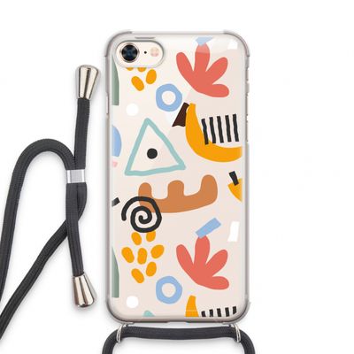 Abstract: iPhone 7 Transparant Hoesje met koord