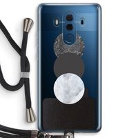 Marmeren cirkels: Huawei Mate 10 Pro Transparant Hoesje met koord