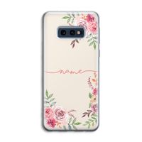Rozen: Samsung Galaxy S10e Transparant Hoesje