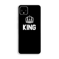 King zwart: Pixel 4 XL Transparant Hoesje