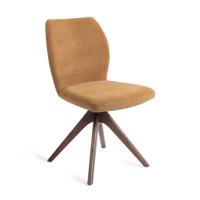 Jesper Home Eetkamerstoel 'Ikata' Revolve Oak Walnut, kleur Honey Harvest