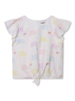 SONIA RYKIEL ENFANT blouse à ornements en cristal - Blanc