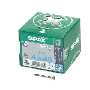 Spax pk t20 rvs vd 4,5x45(200)