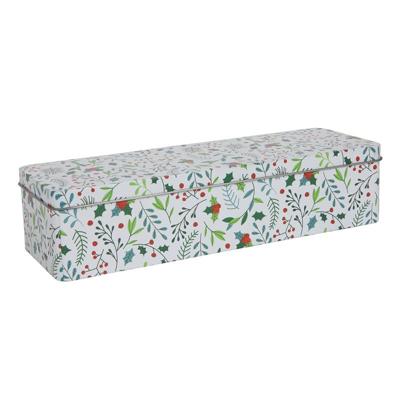 Voorraadblik kerst "berry" 29.1x10x6.9cm