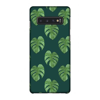 Monstera leaves: Samsung Galaxy S10 4G Volledig Geprint Hoesje