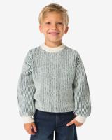 HEMA Kindertrui rib strepen groen (groen)