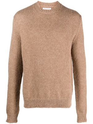 Jil Sander pull en maille à col rond - Marron