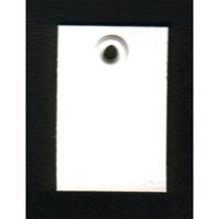 Tapijtkaartje 25x32 mm met kunststof oog