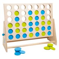 BS Toys mega houten vier bij elkaar spel, 43dlg