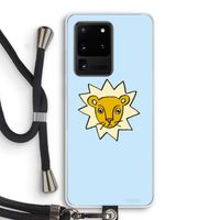 Kleine leeuw: Samsung Galaxy S20 Ultra Transparant Hoesje met koord