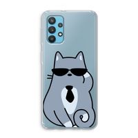 Cool cat: Samsung Galaxy A32 4G Transparant Hoesje