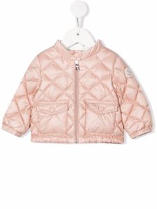 Moncler Enfant doudoune Binic à patch logo - Rose