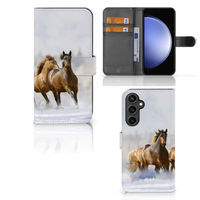 Samsung Galaxy S23 FE Telefoonhoesje met Pasjes Paarden