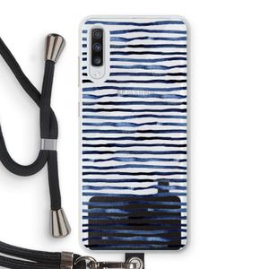 Verrassende lijnen: Samsung Galaxy A70 Transparant Hoesje met koord