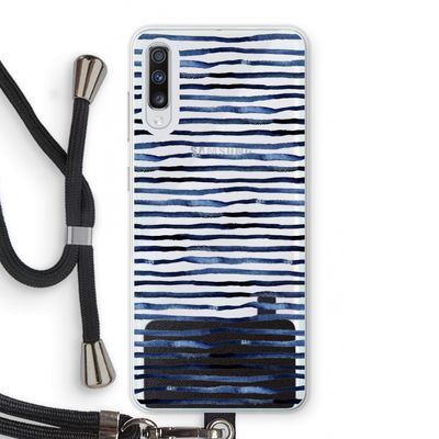 Verrassende lijnen: Samsung Galaxy A70 Transparant Hoesje met koord
