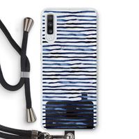Verrassende lijnen: Samsung Galaxy A70 Transparant Hoesje met koord