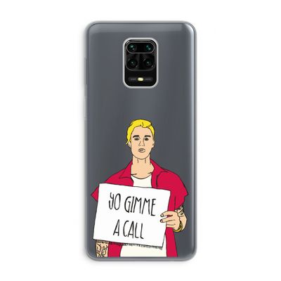 Gimme a call: Xiaomi Redmi Note 9 Pro Transparant Hoesje