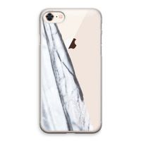 Gestreepte marmer: iPhone 8 Transparant Hoesje