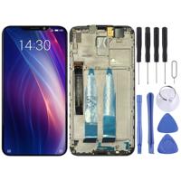 LCD-scherm en digitizer volledige montage met frame voor Meizu X8 (zwart)