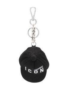 DSQUARED2 porte-clés à logo Icon imprimé - Noir