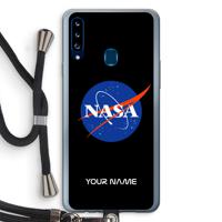 NASA: Samsung Galaxy A20s Transparant Hoesje met koord