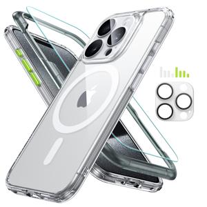 iPhone 15 Pro Max Classic Pro Case (HaloLock) Set Clear