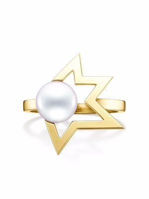 TASAKI bague Collection Line Comet Plus en or 18ct à perle