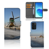 OPPO Reno6 5G Flip Cover Schaatsers