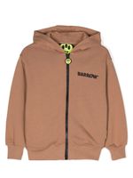 Barrow kids veste zippée à logo imprimé - Marron