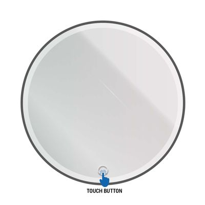 Badkamerspiegel BWS Allen Incl. Led 80 Cm Zwart