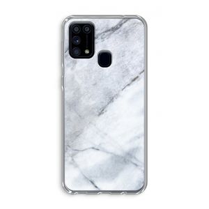 Witte marmer: Samsung Galaxy M31 Transparant Hoesje