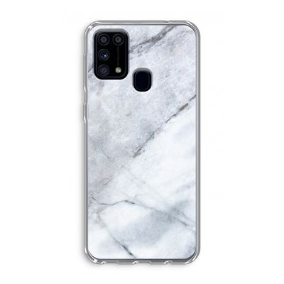 Witte marmer: Samsung Galaxy M31 Transparant Hoesje