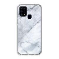 Witte marmer: Samsung Galaxy M31 Transparant Hoesje