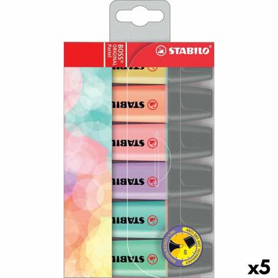 Fluorescerende Markeerstift Set Stabilo Boss Multicolour (5 Stuks)