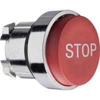 Schneider Electric ZB4BL434 ZB4BL434 Terugstelbaar (Ø) 22 mm STOP Chroom, Rood 1 stuk(s)