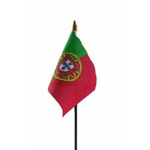 Portugal mini vlaggetje op stok 10 x 15 cm