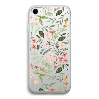 Sweet little flowers: iPhone SE 2020 Transparant Hoesje