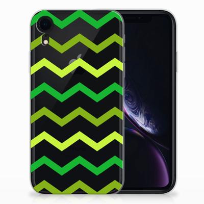 Apple iPhone Xr | TPU bumper | Zigzag Groen