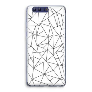 Geometrische lijnen zwart: Honor 9 Transparant Hoesje